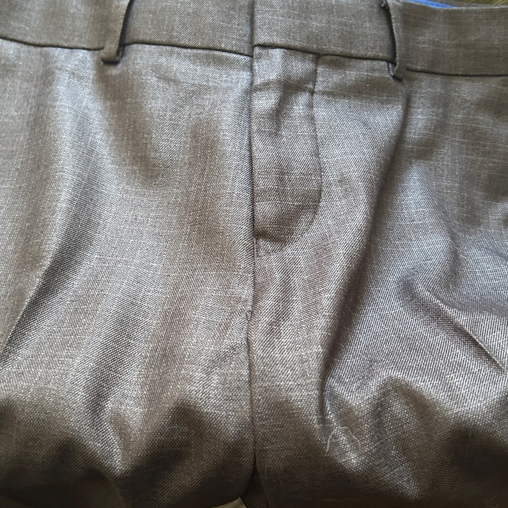Mens dress pants Kenneth Cole Reaction Gray Fabric dress pants flat front